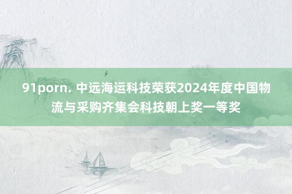 91porn. 中远海运科技荣获2024年度中国物流与采购齐集会科技朝上奖一等奖